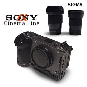 Sony FX30 Cinema Line Pro Camera + Sigma Lenses + Cage! Amazing Condition